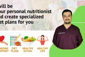 be your personal nutritionist and create specialized diet plans