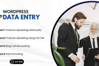 data entry, wordpress data entry, and excel data entry