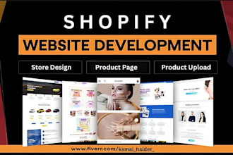 design your shopify store and website , fix errors and bugs fast
