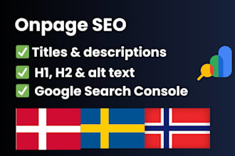 optimize website onpage SEO service wordpress