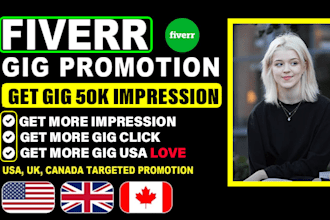 promote and marketing your any fiverr gig  social media large audience