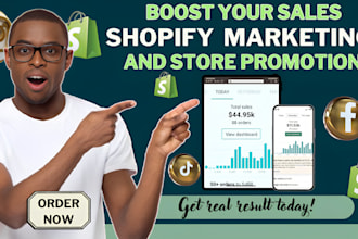boost shopify sales, promote shopify store with ecommerce shopify marketing