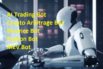 create python trading bot, crypto trading bot, arbitrage bot