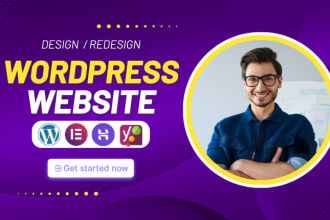 build wordpress website using elementor, design wordpress hostinger, bluehost