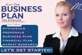rite investor ready business plan, proposal, pitch deck, financial plan model