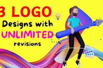design unique logo for websites, businesses, and branding