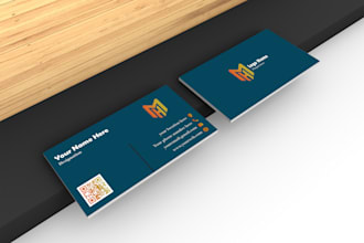 do create business card design with qr code