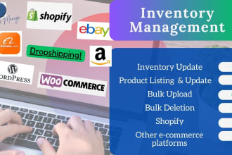 help you in stocktaking, managing, updating your woocommerce, shopify inventory