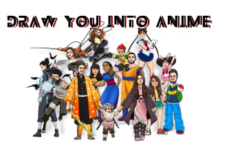 draw you into anime one piece dragon ball jujutsu kaisen naruto