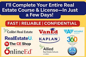 support with real estate license and license certification