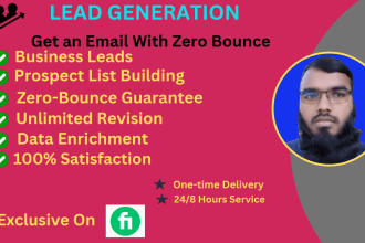 do b2b lead generation, data scrapping, data enrichment for any industry