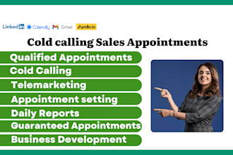 do cold calling, telemarketing, and set appointments