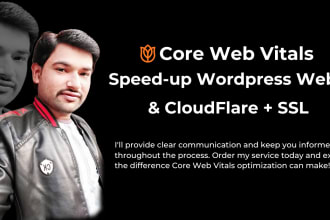 do speed optimization core web vitals of wordpress page
