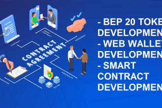 develop bep20 erc20 token and wallet for your crypto project