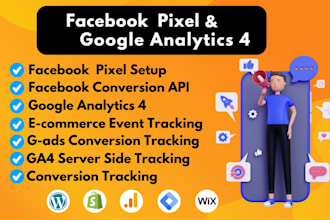 setup facebook pixel conversion API with tag manager ga4 ecommerce tracking