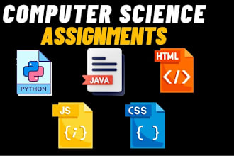 do programming assignment in python , java , c , and html