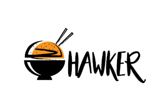 design a growing popularity fast food logo