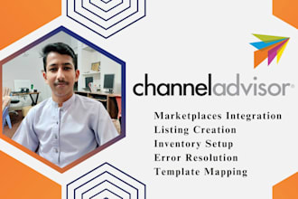 setup rithum channel advisor, integrate and error resolution