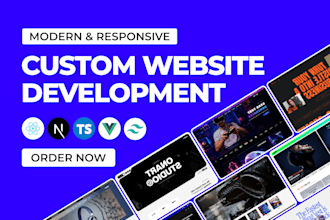 be your front end web developer for a custom react website development