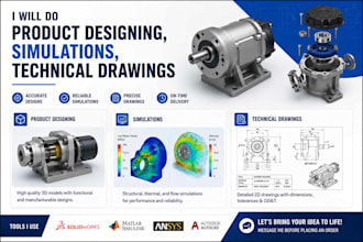 do product designing, simulations, technical drawings,