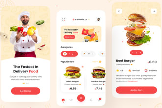 develop food ordering app, restaurant app, food delivery app