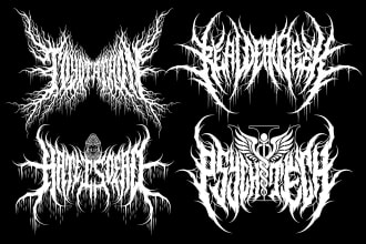 make custom brutal death metal, deathcore logo for your band