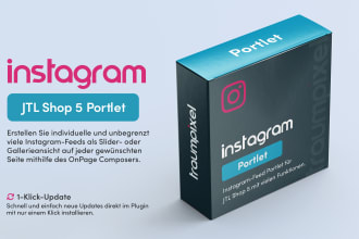 develope jtl shop 5 instagram portlet