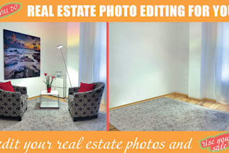 real estate photo editing