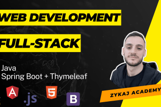 create rest API, website in java, spring boot as full stack developer