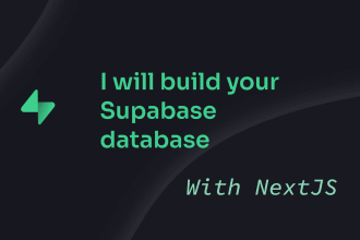 build your nextjs supabase database