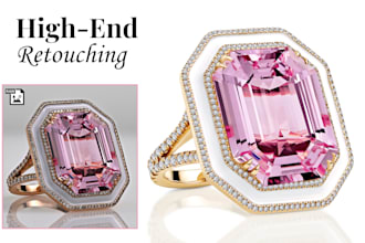 do professional jewelry photo retouching and color correction
