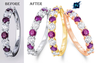 provide jewelry retouching service in your demand