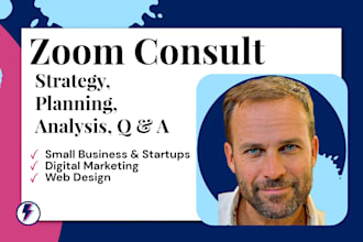 business consultation with 45 minute zoom call