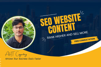 write SEO website content, website copywriting, website copy