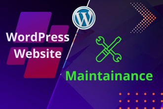 do website maintenance, edit, content upload as you need