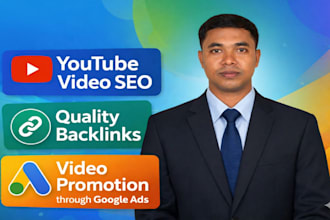 do youtube video SEO backlink promotion through google ads