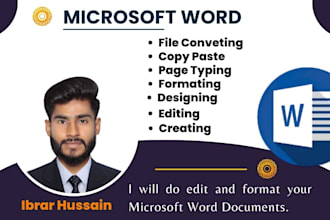 retype, edit, format, design, create and translate your ms word documents
