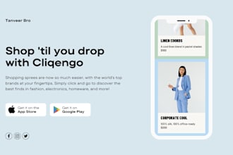create an ecommerce website and connect with shopify