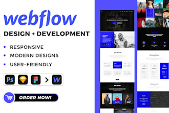 design or develop webflow, wordpress websites or convert figma to webflow