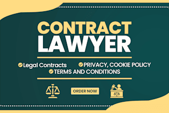 write legal contracts, agreements, nda, terms and conditions, privacy policy