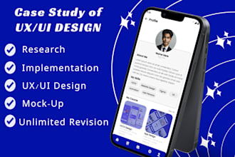 ux UI case study about app design in figma