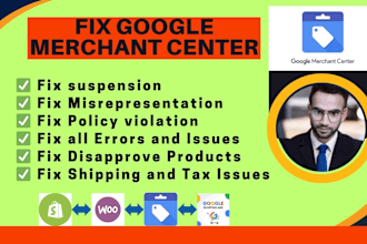 fix misrepresentation issue with google merchant center account