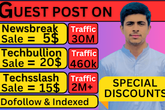 write and publish article, blog, interview or press release on newsbreak