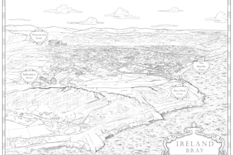 draw fantasy side, axonometry map