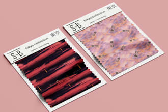 design a perfect repeat pattern with collage photography