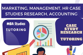 tutor business case studies and blogs seo, accounting, finance marketing, sales