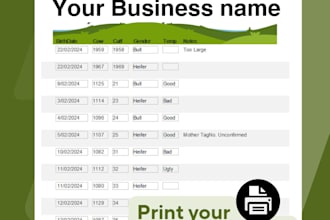 track your farm animals track dob tag number mother sir breed temperament