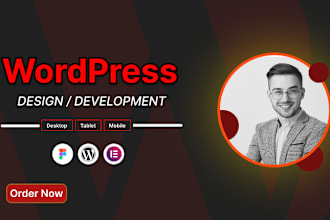 create responsive wordpress website design, modern web design and development