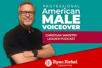 record a christian church ministry leader podcast voice over