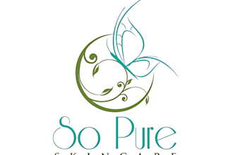 make modern spa, massage and yoga logo and graphic design